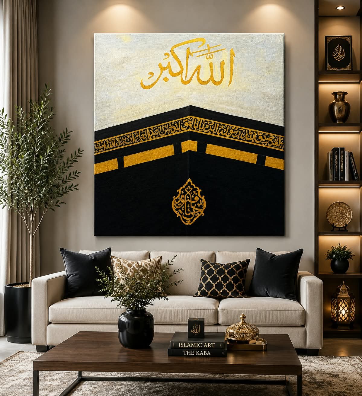 Hand-Painted Islamic Calligraphy Artwork - Image 2